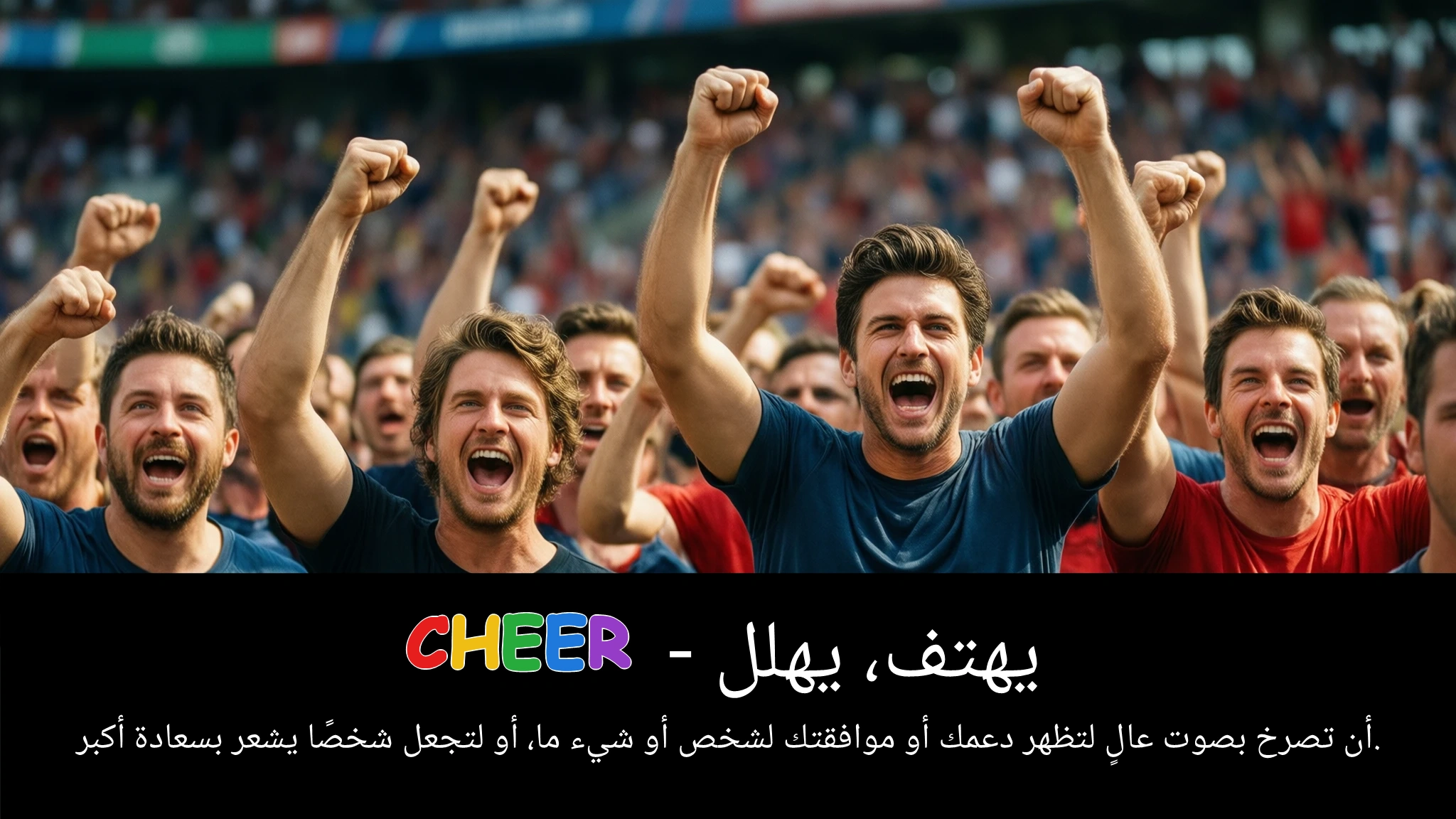 Arabic Illustration for cheer